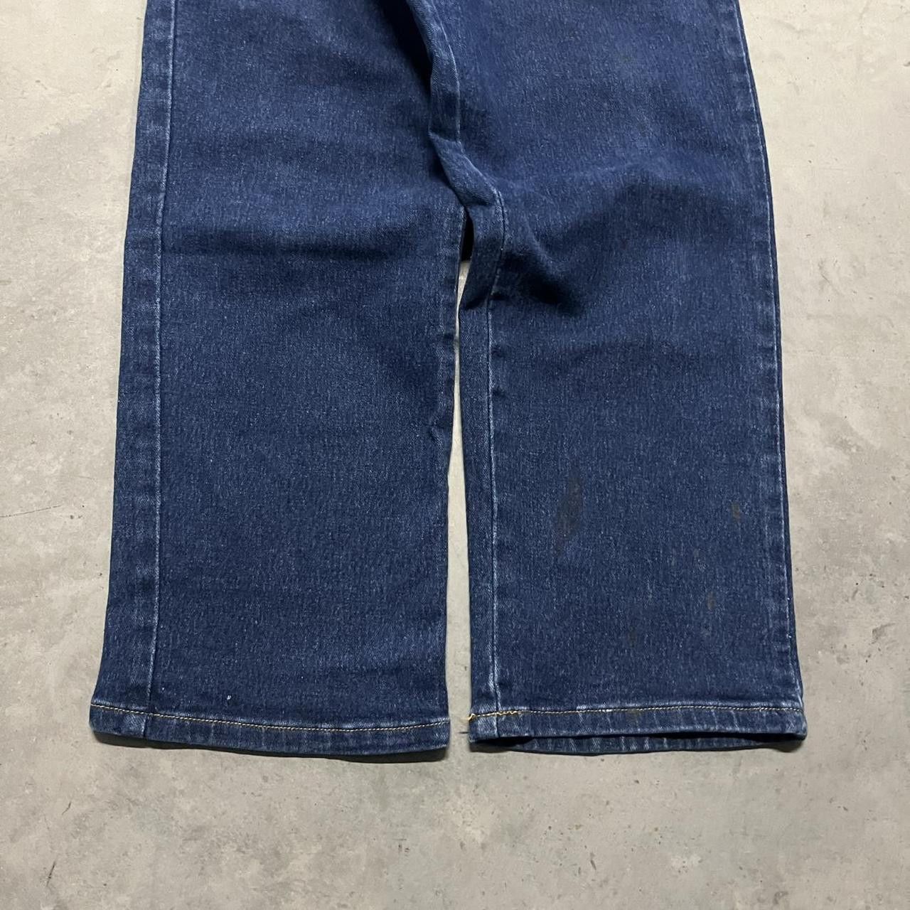 Japanese Brand × Vintage Vintage Y2K/2000s Blue dark wash Straight leg Denim jeans ! Size US 32 / EU 48 - 5 Thumbnail