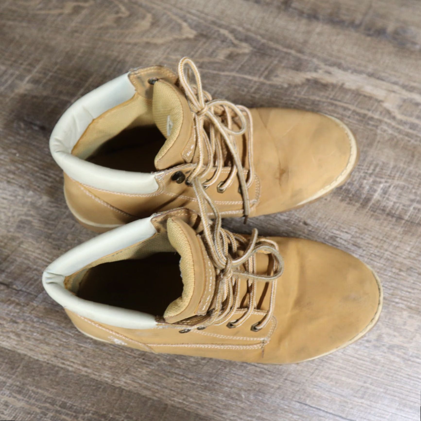 Vintage US Polo Assn Owen High Ankle Tan Wheat / Work Boots / Men's Size 9M Size US M / EU 48-50 / 2 - 6 Thumbnail