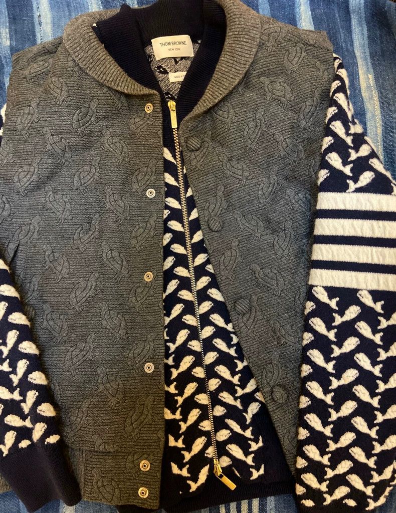 Thom Browne size1 Whale embroidered jacket