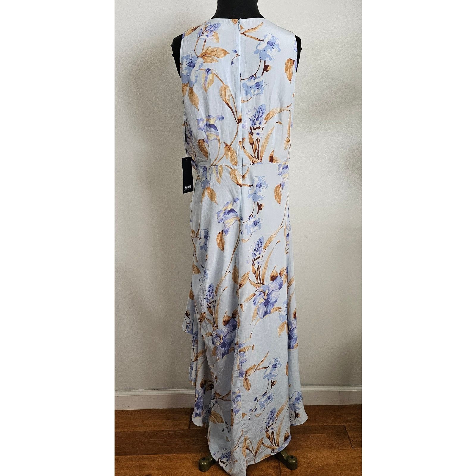 White House Black Market WHBM White House Black Market Cowl Neck Ruched Midi Dress 8 Size M / US 6-8 / IT 42-44 - 6 Thumbnail