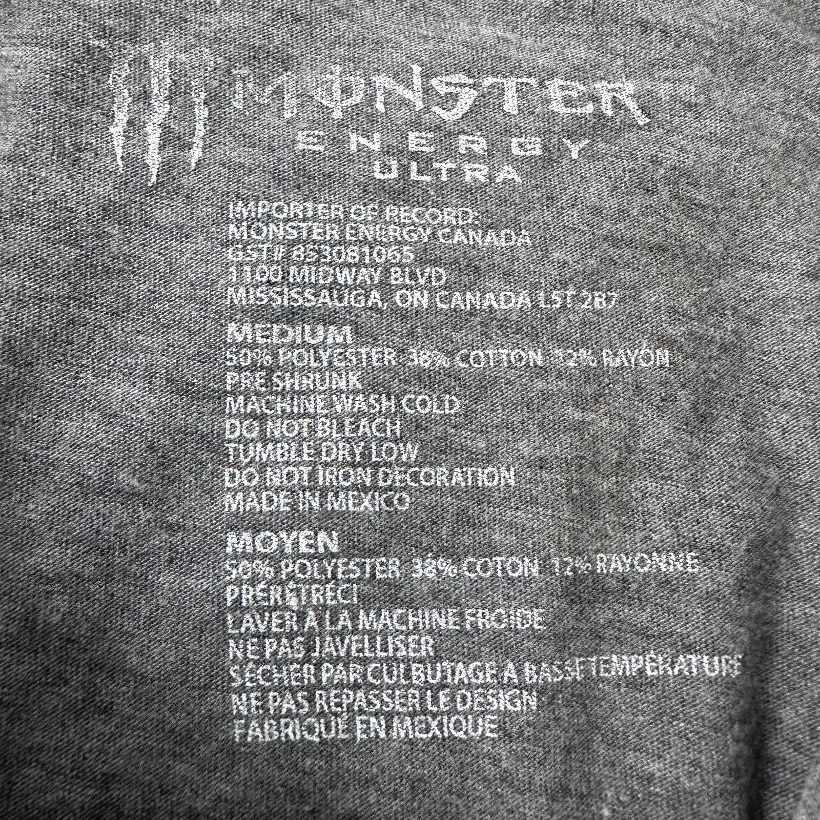 Other Monster Energy Ultra Lightweight T-Shirt Hoodie Men M Gray Size US M / EU 48-50 / 2 - 5 Thumbnail