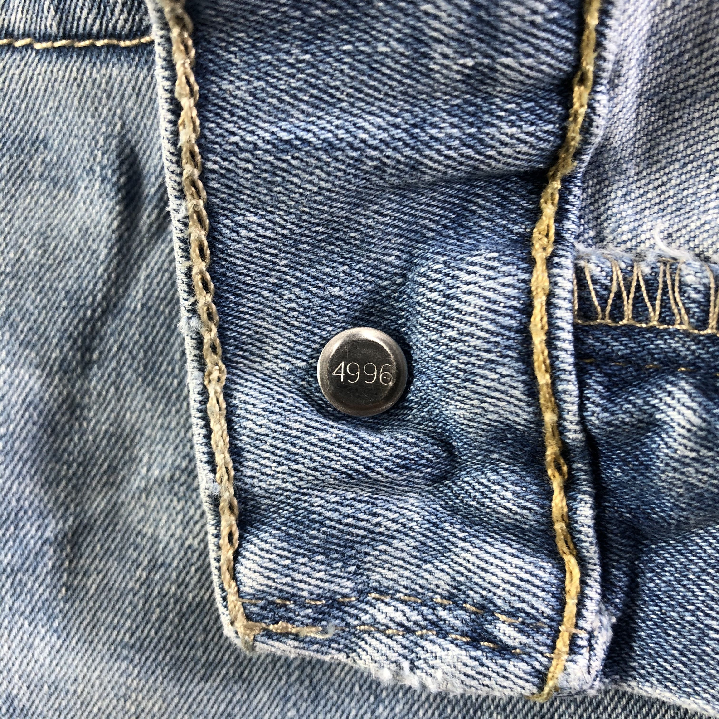 Levi's Vintage Blue Wash Levis 505 Jeans-J4510 Size US 35 - 8 Thumbnail
