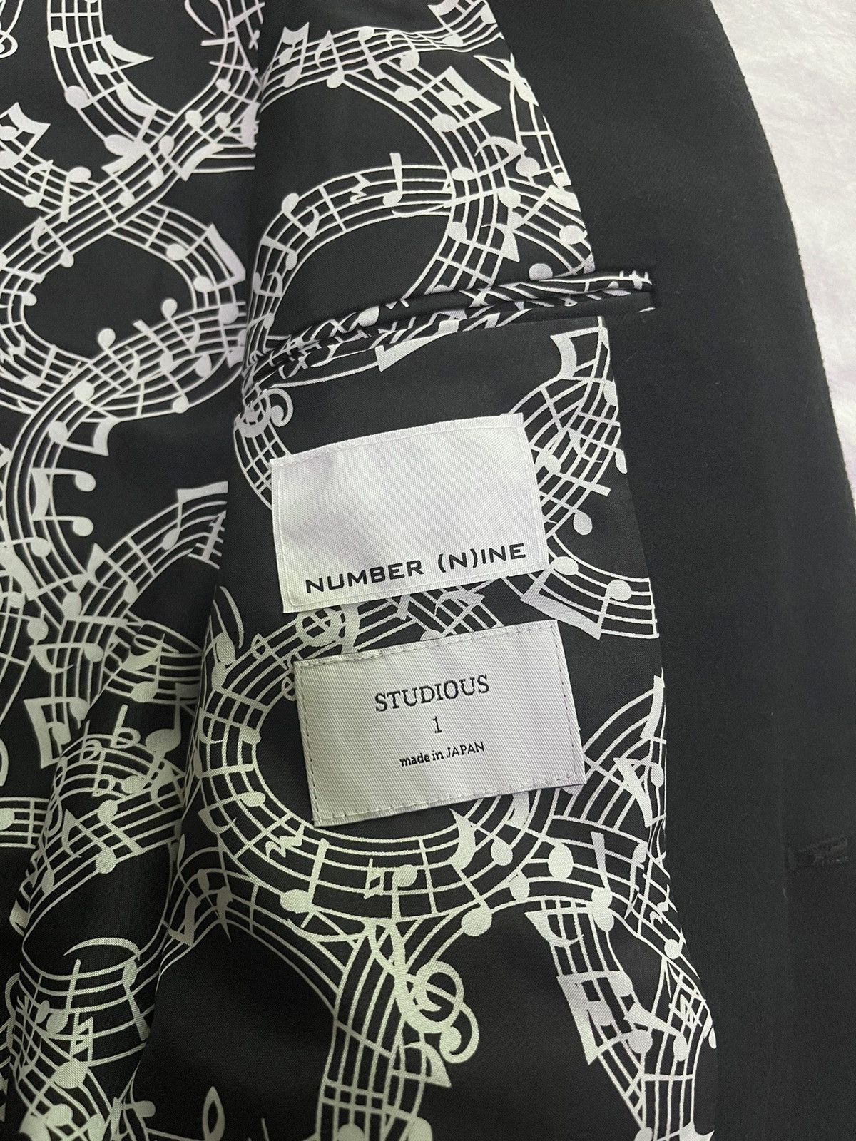 Number (N)ine number nine musical notes blazer | Grailed