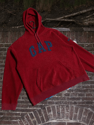 Gap × Vintage Crazy Vintage Y2K GAP Hoodie Embroidered Spell Out Grunge Size US L / EU 52-54 / 3 - 1 Thumbnail