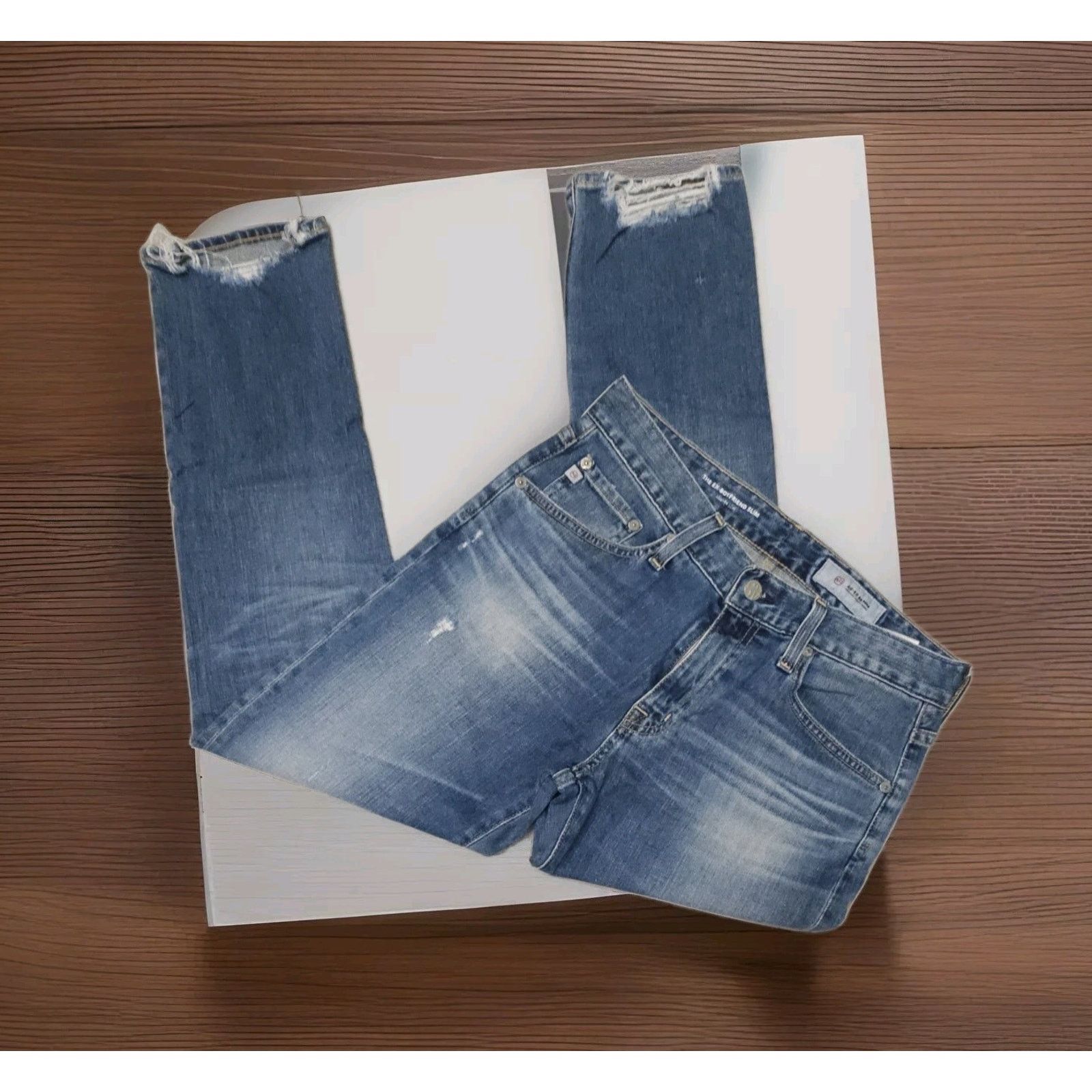 AG Adriano Goldschmied AG-ED Adriano Goldschmied "the Tomboy Boyfriend Fit Denim 26 Size 26" / US 2 / IT 38 - 1 Thumbnail