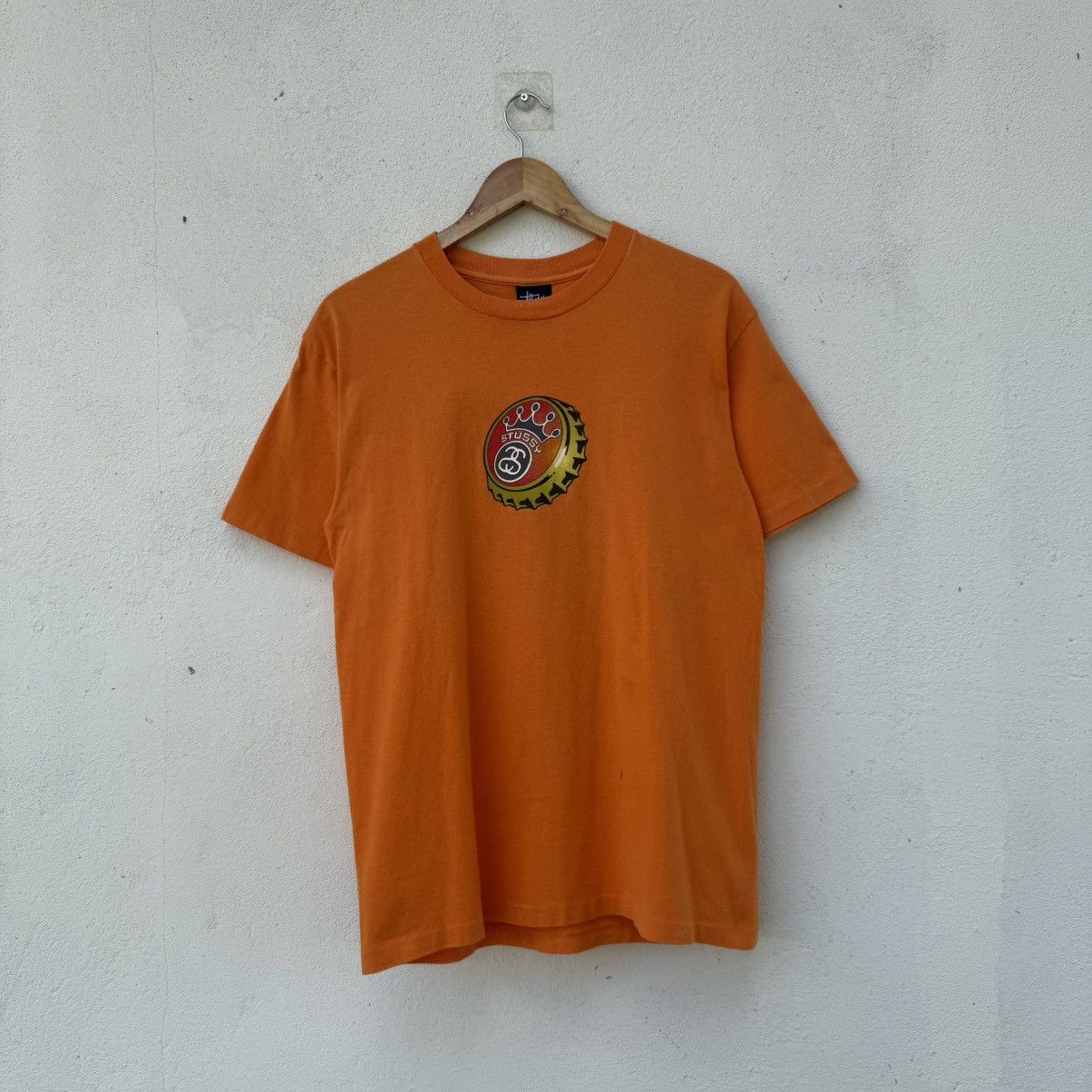 Stussy Vintage 90's Stussy Bottle Cap Tee Shirt Size US M / EU 48-50 / 2 - 1 Thumbnail