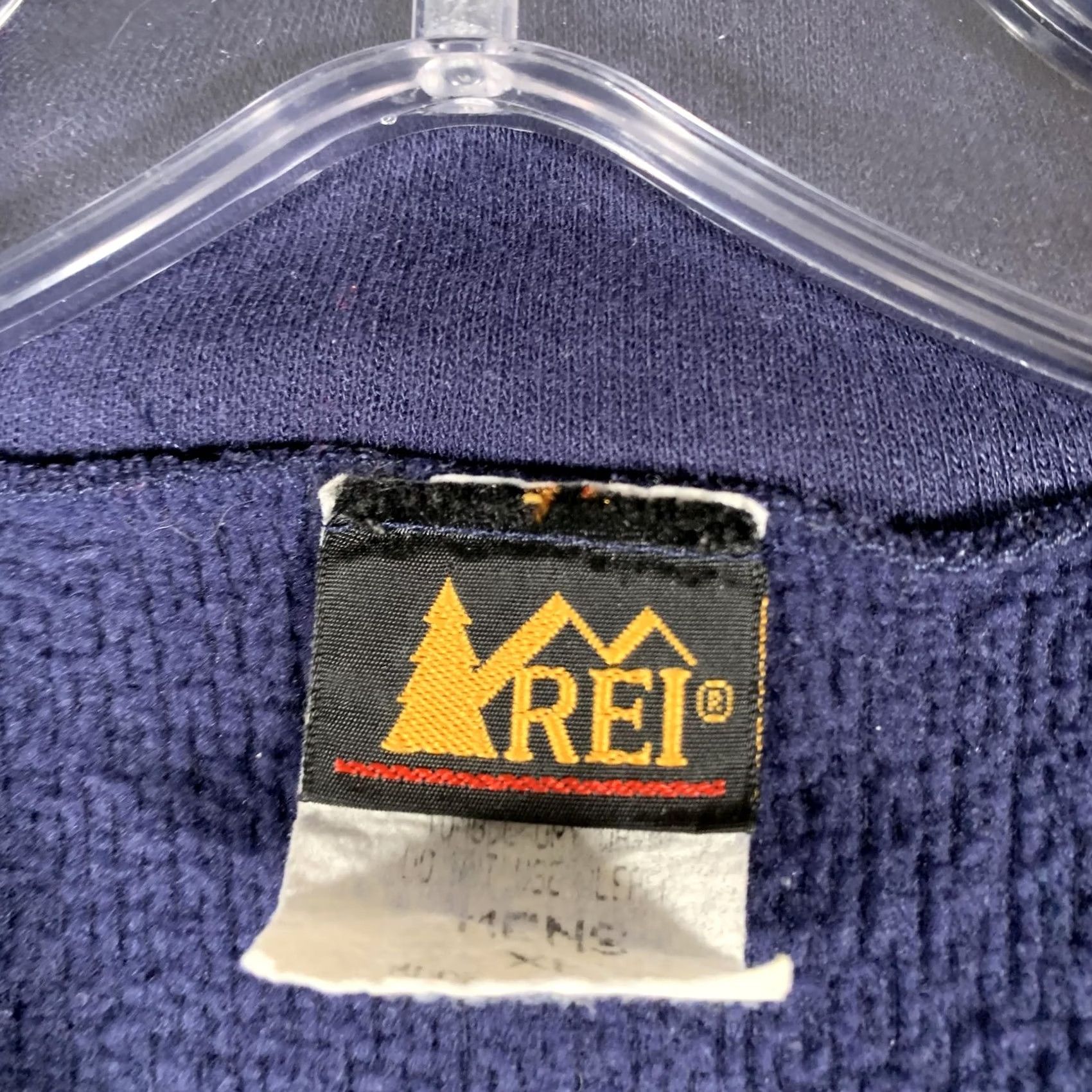 Vintage VINTAGE REI Pullover Mens XL Blue 1/4 Zip Fleece Waffle Knit Made USA 90s Size US XL / EU 56 / 4 - 4 Thumbnail