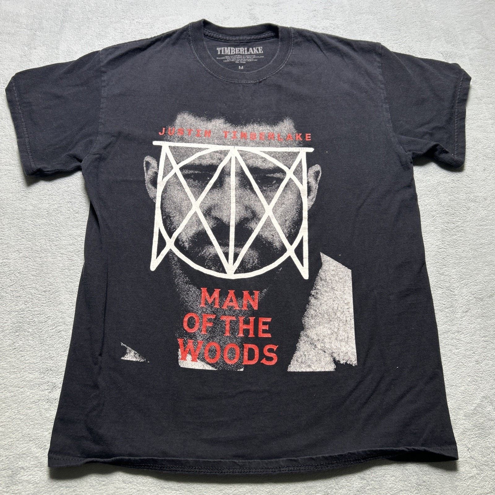 Hanes Justin Timberlake T-Shirt Mens Med Man Of The Woods Size US M / EU 48-50 / 2 - 1 Thumbnail