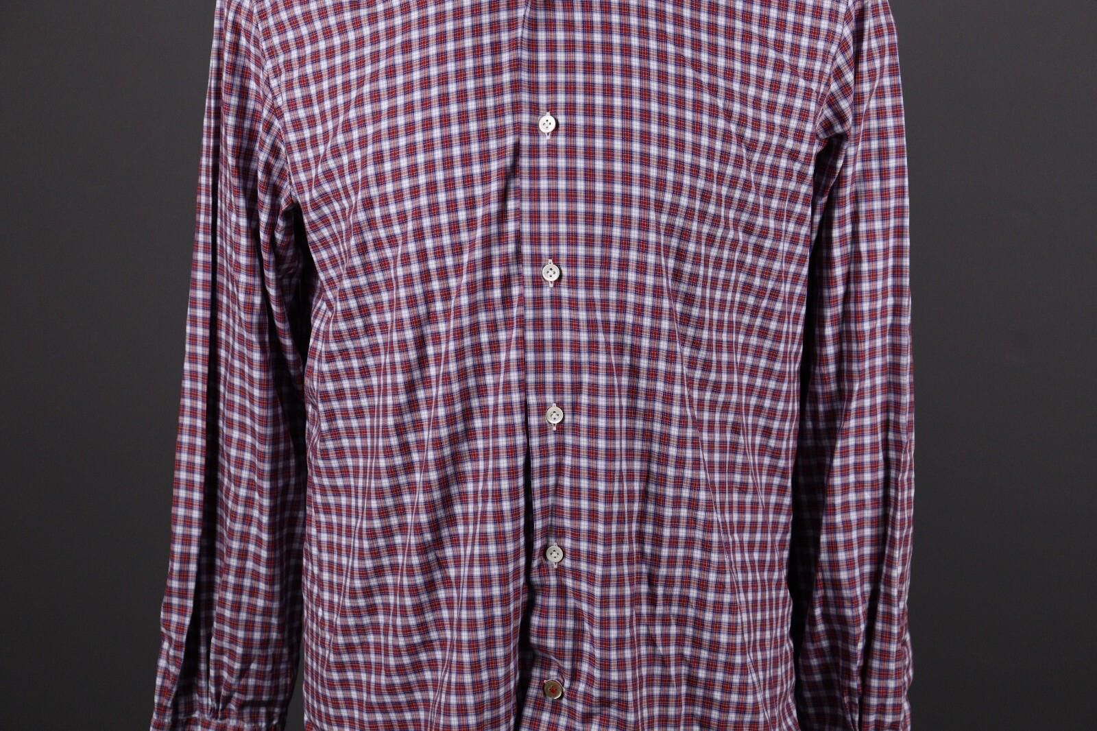 Mazzarelli Mazzarelli Green Stone Check Button Down Shirt Size 42 / 16 Size US M / EU 48-50 / 2 - 3 Thumbnail