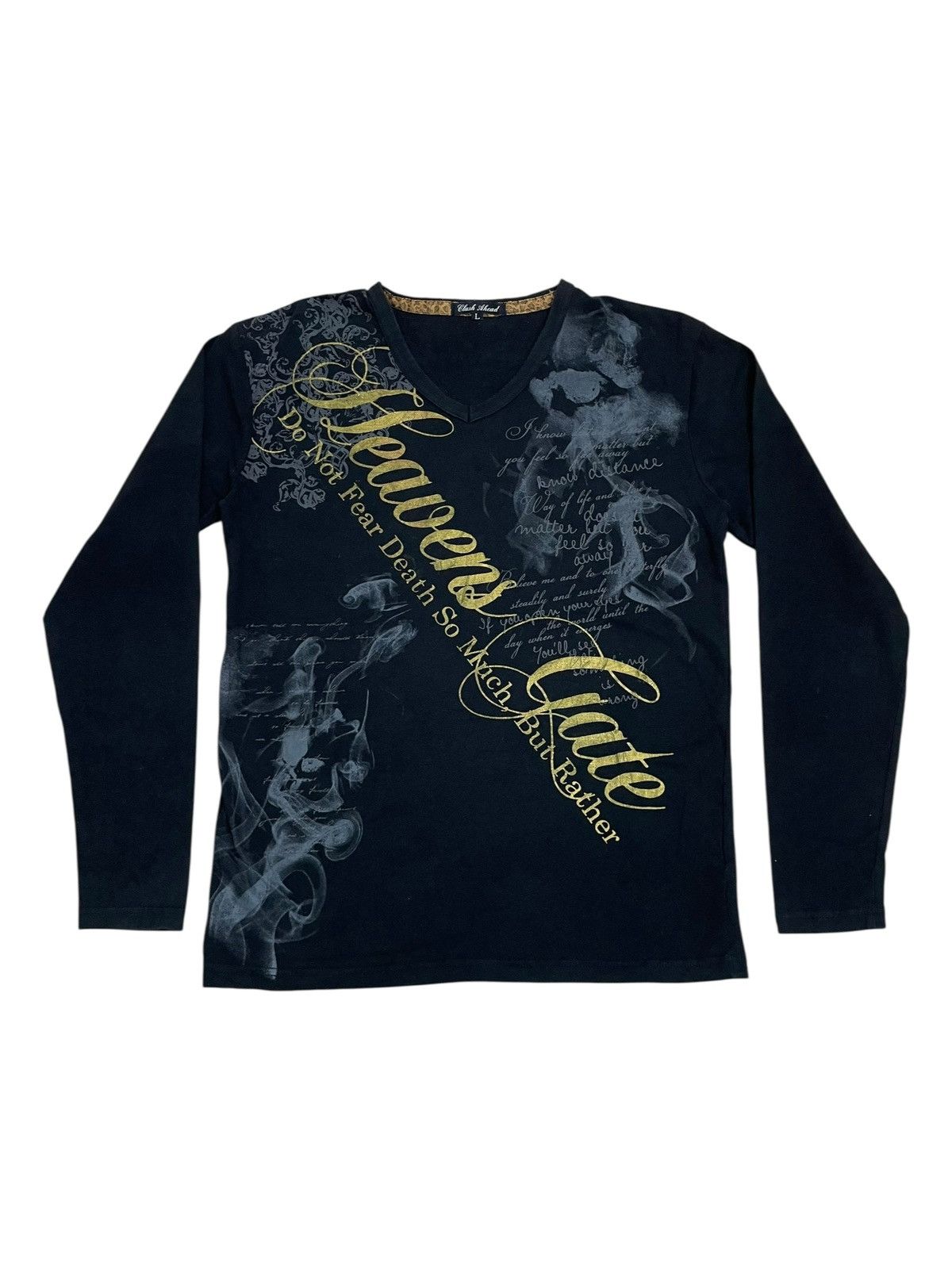 Japanese Brand × KMRii Clash Ahead Y2K Design Smoke Wording Death Poem Size US M / EU 48-50 / 2 - 1 Thumbnail