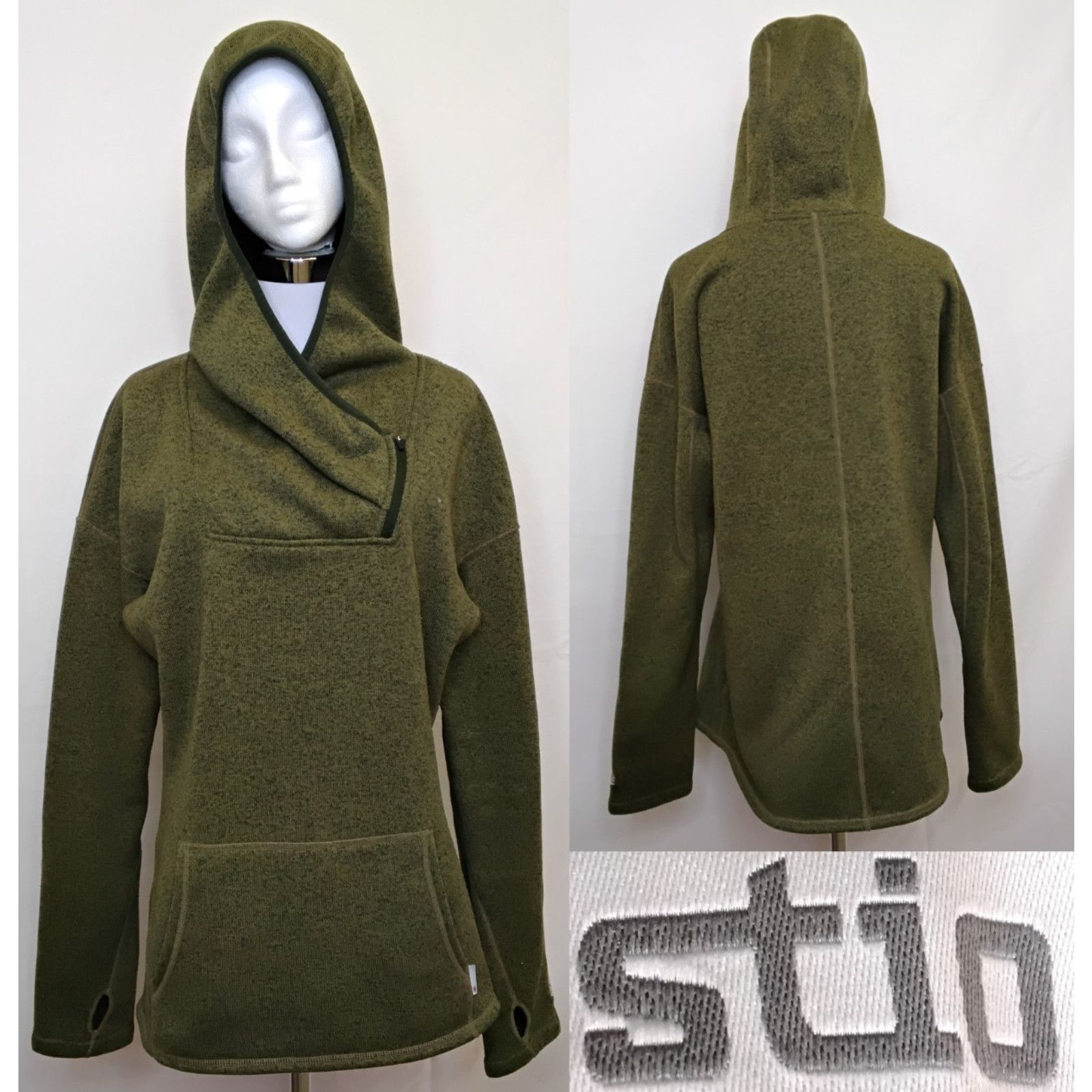 Stio Stio Sweetwater Fleece Hoodie Women's XL Green Sweatshirt Size XL / US 12-14 / IT 48-50 - 1 Thumbnail