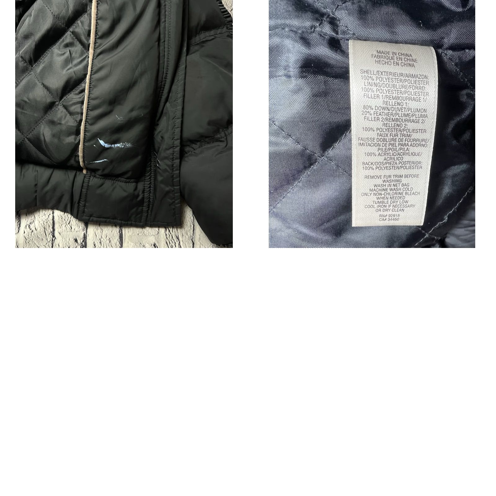 Juicy Couture Juicy Couture Puffer Jacket Coat Mid-Length Hooded Black Down Quilted Pockets Casual Women XS S Regular EUC Size S / US 4 / IT 40 - 8 Thumbnail
