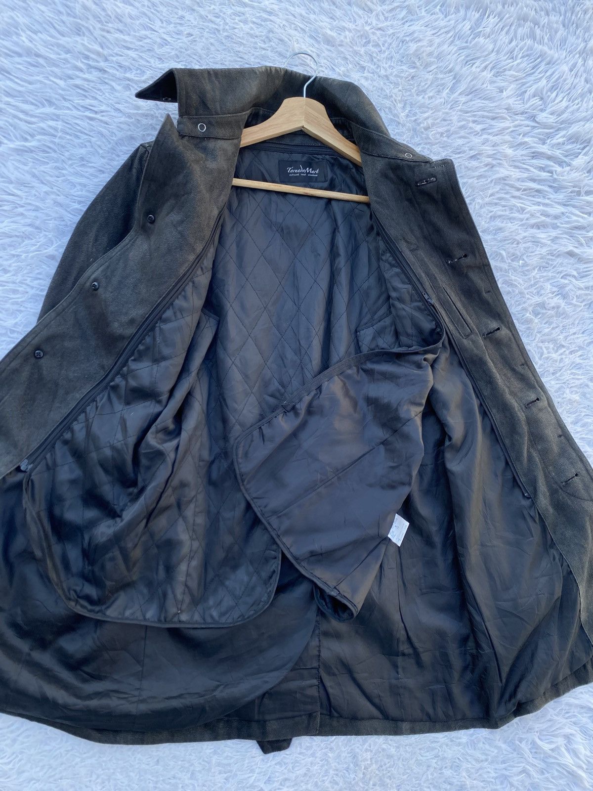 Tornado Mart Rare Vintage Tornado Mart Japanese Brand Suede Trench Coat Size M / US 6-8 / IT 42-44 - 5 Thumbnail