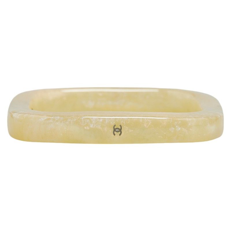 Chanel Chanel Chanel Coco Mark Square Bangle Acrylic Plastic Bangle 99P in Very Good Condition Size ONE SIZE - 1 Thumbnail
