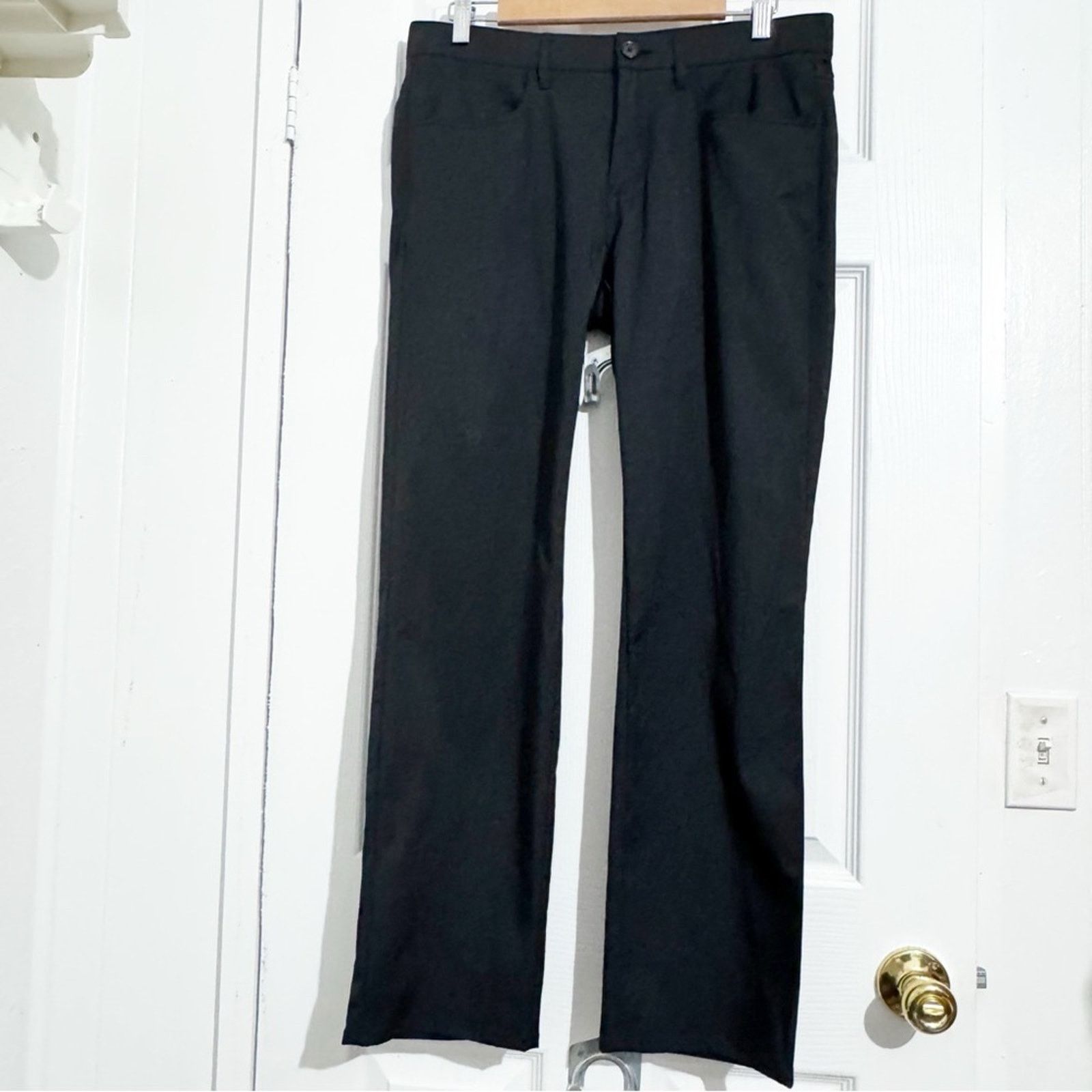 Perry Ellis Perry Ellis Premium Black Flat Front Pants Men’s Size 32x30 Size US 32 / EU 48 - 3 Thumbnail