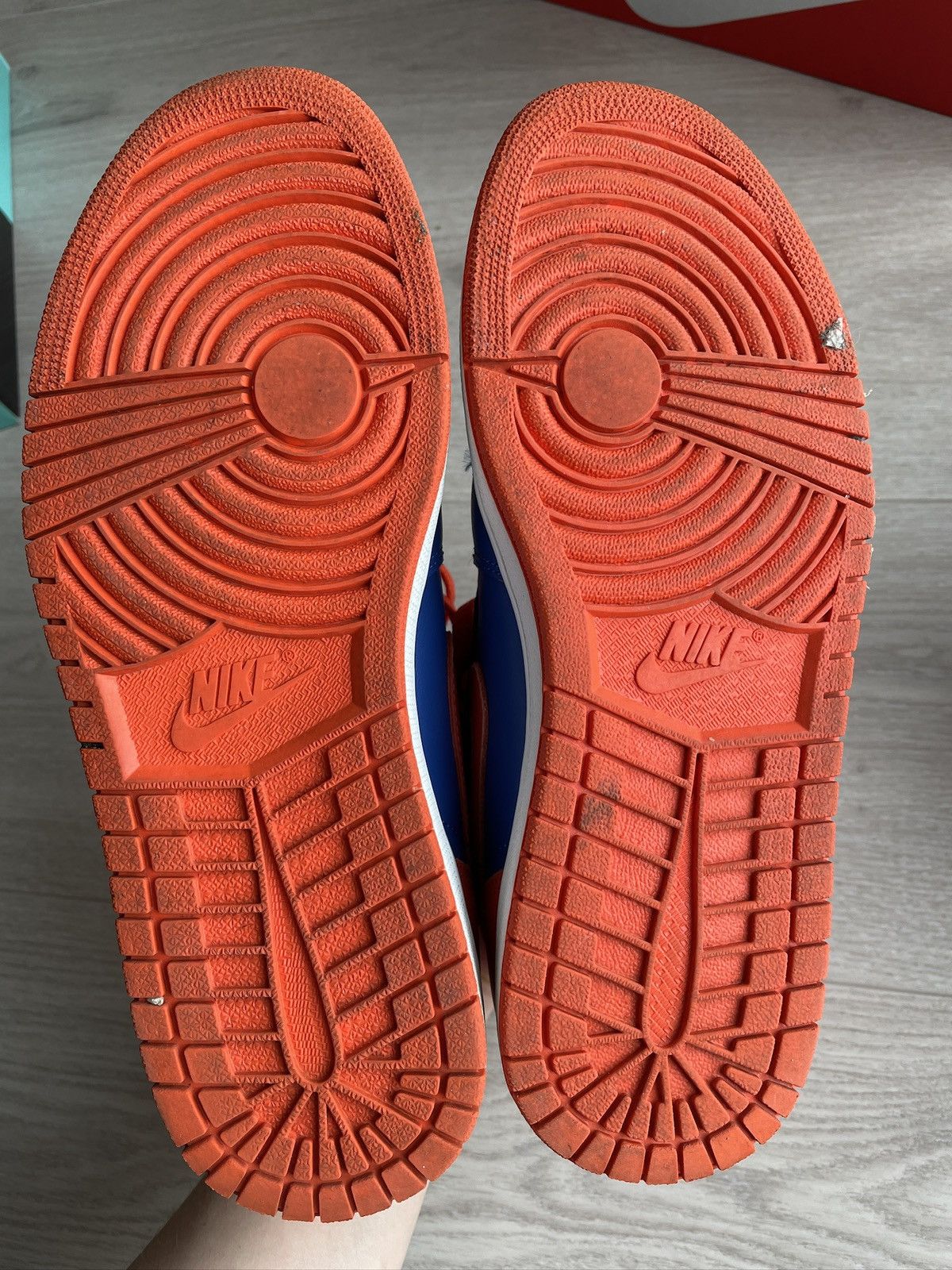 Jordan Brand Air Jordan 1 High Knicks NYK 42 8.5 Orange blue Size US 8.5 / EU 41-42 - 4 Thumbnail