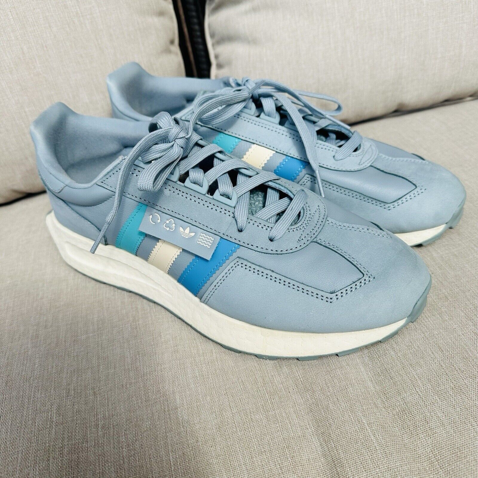 Adidas Size 11 - adidas Retropy E5 Gray - GZ4624, Grey Blue Size US 11 / EU 44 - 3 Thumbnail