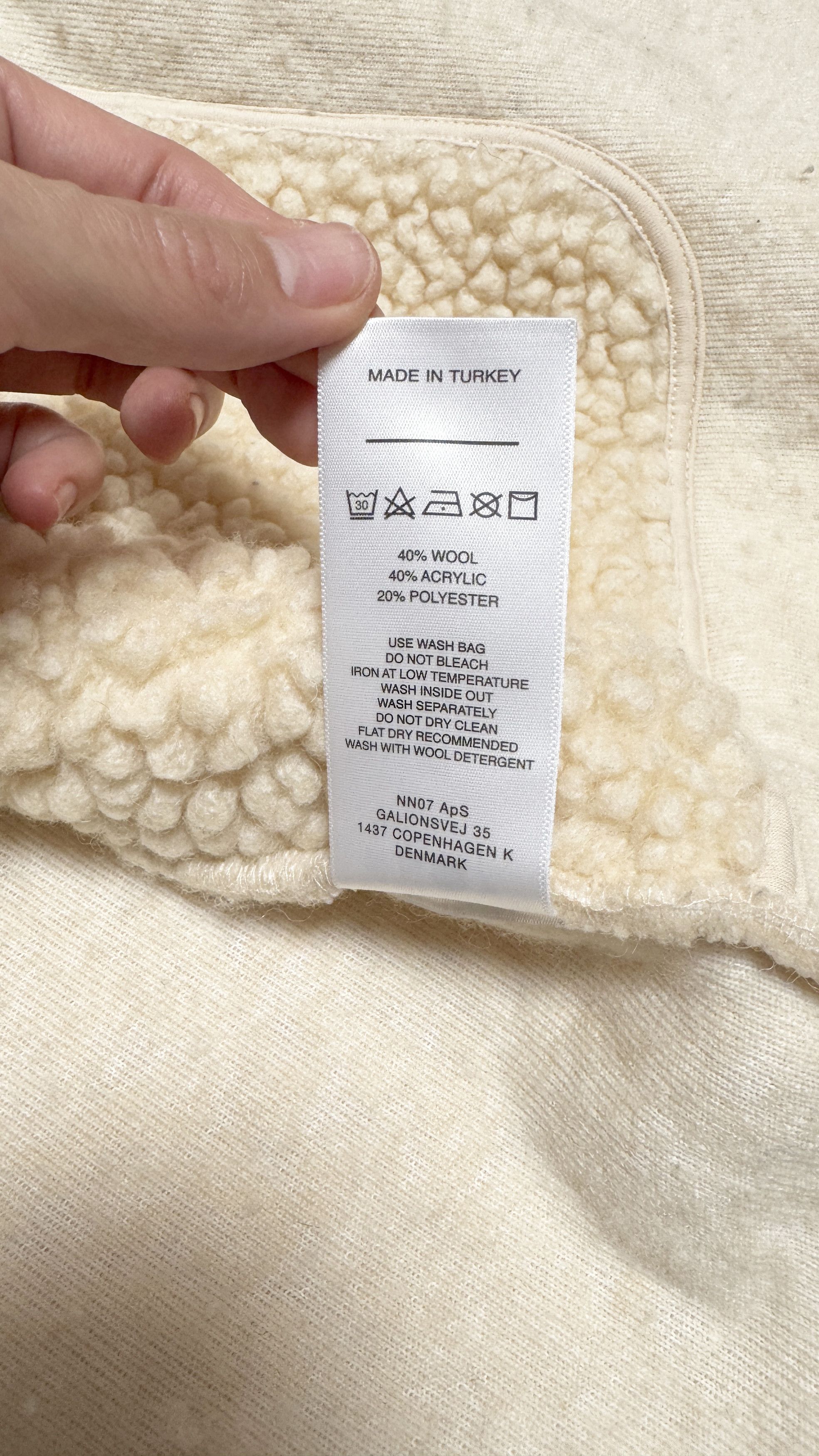NN07 Morten 3443 Wool Sherpa Fleece Jacket Coat Size US XL / EU 56 / 4 - 11 Thumbnail