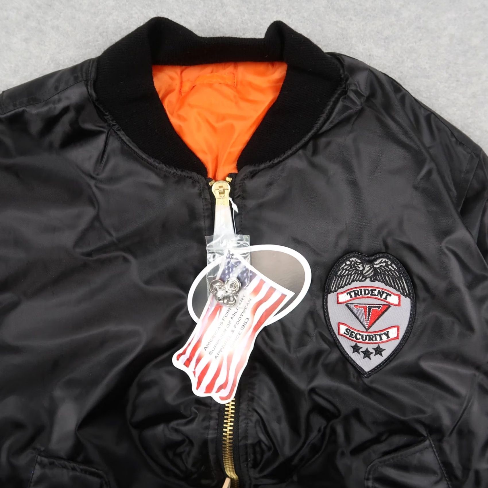 Rothco Rothco MA-1 Jacket Bomber Black Security Reversible Medium M Flyers Size US M / EU 48-50 / 2 - 3 Thumbnail