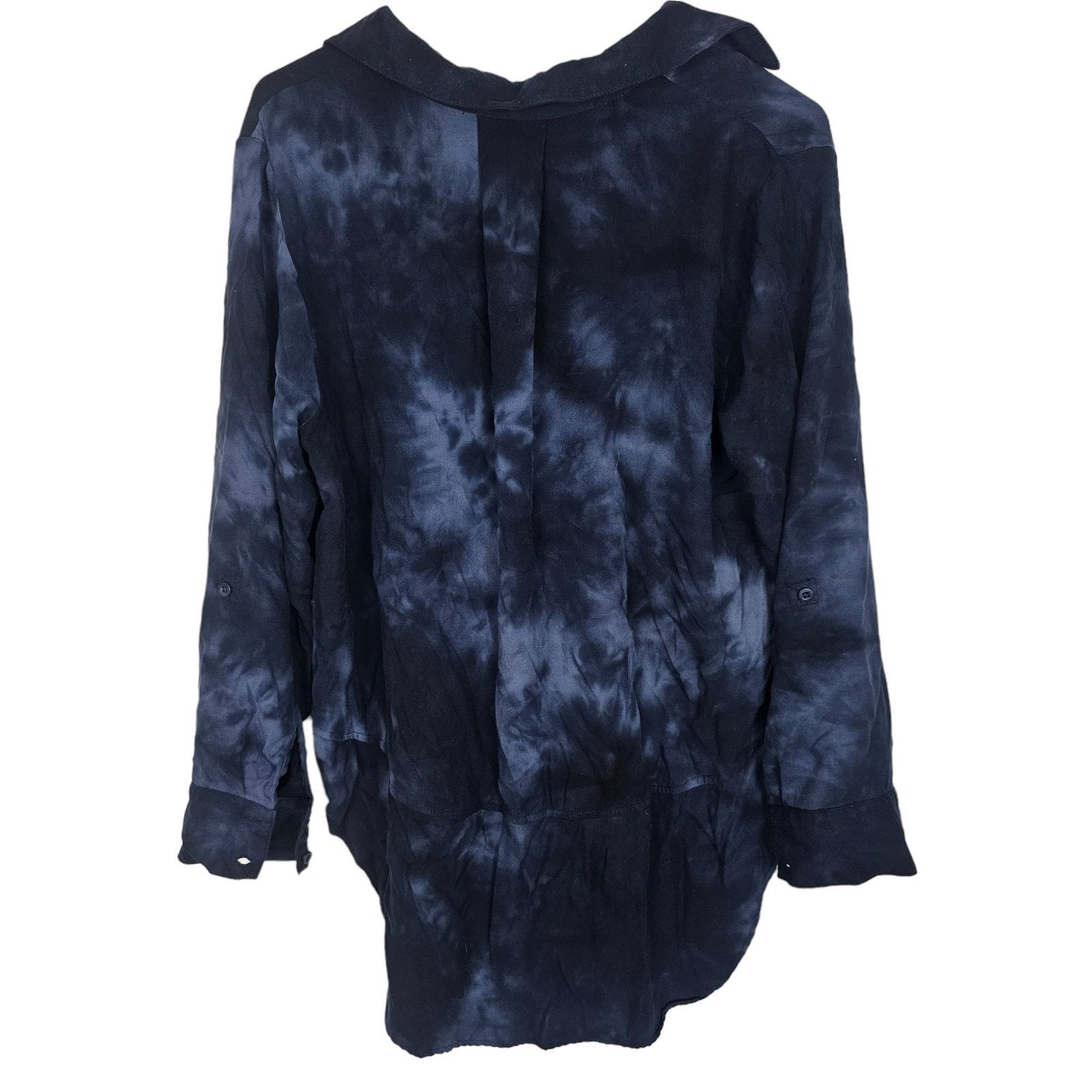 Soft Surroundings Soft Surroundings Blue Tie Dye Button Shirt XL Boho Coastal Size XL / US 12-14 / IT 48-50 - 8 Thumbnail