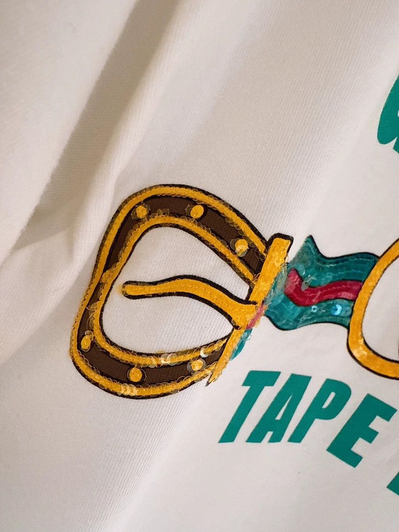 Gucci Gucci Letter sequin short-sleeved T-shirt 2504-Nextarrow Size US XXS / EU 40 - 3 Thumbnail