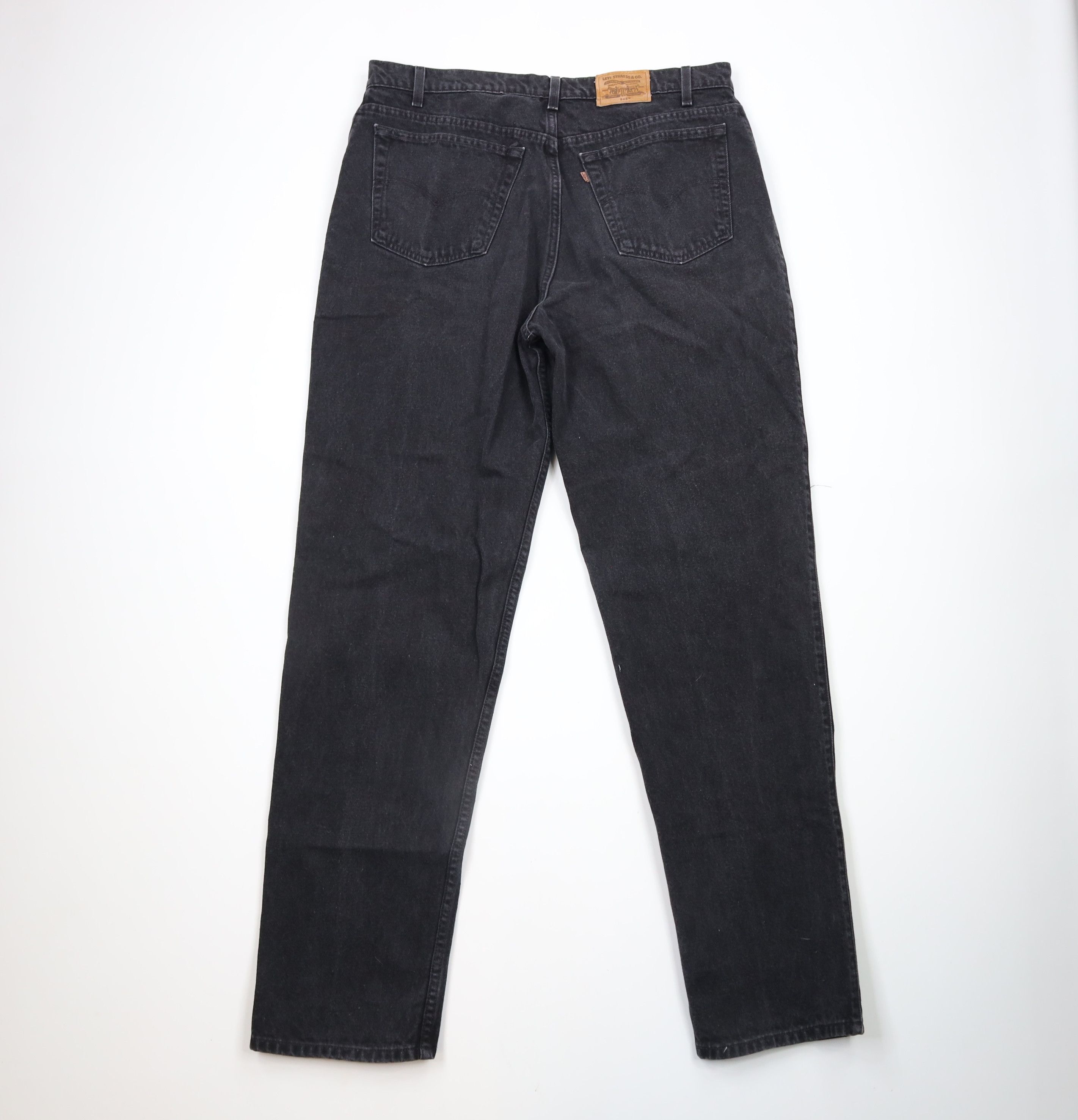 Levi's × Vintage Vintage 90s Levis 545 Loose Fit Denim Jeans Black Cotton Size US 38 / EU 54 - 9 Thumbnail