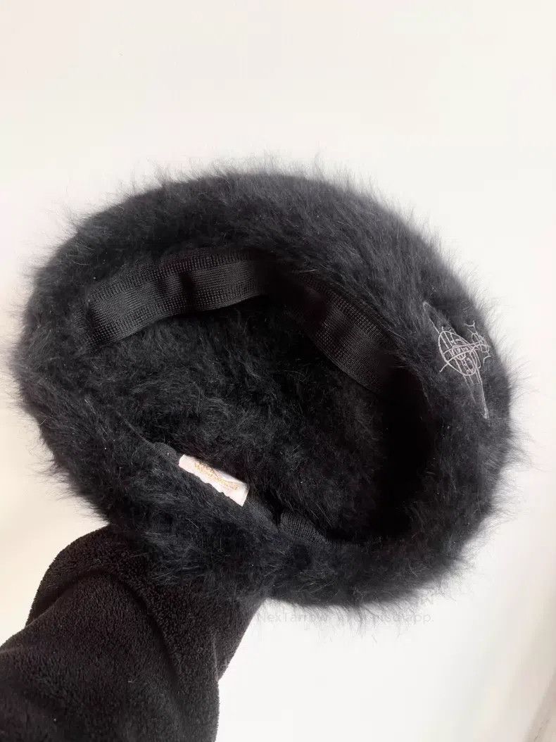 Vivienne Westwood Vivienne Westwood Black fluffy long-haired Saturn embroide Size ONE SIZE - 4 Thumbnail