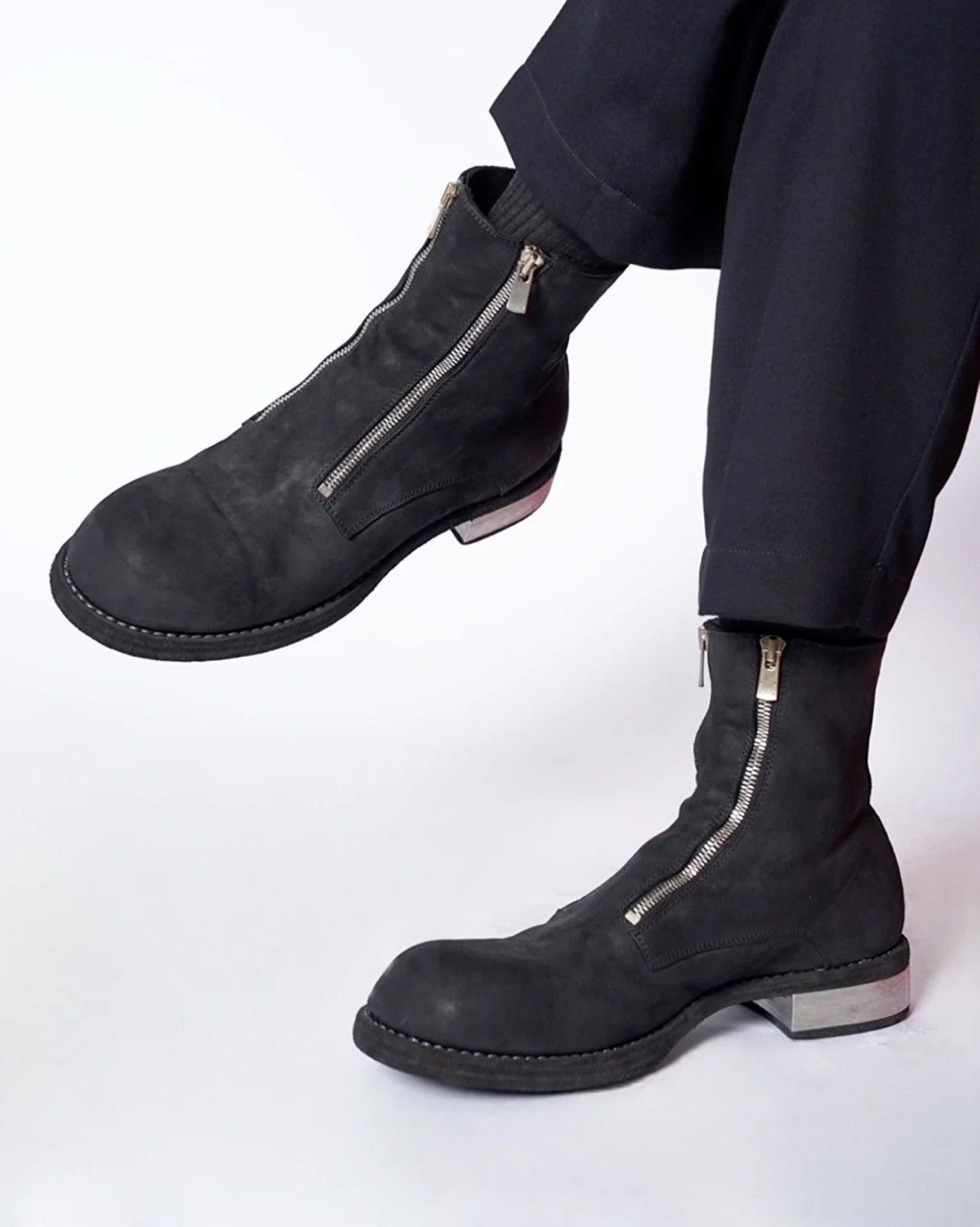 Guidi Guidi Suede 2 Double Zip Boots GR07FZ Size US 10 / EU 43 - 1 Thumbnail