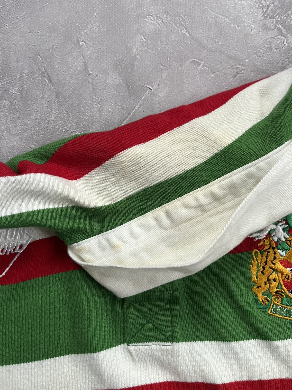 Cotton Traders Rare Vintage Cotton Oxford Leicester Tigers rugby jersey 90s Size US M / EU 48-50 / 2 - 6 Thumbnail