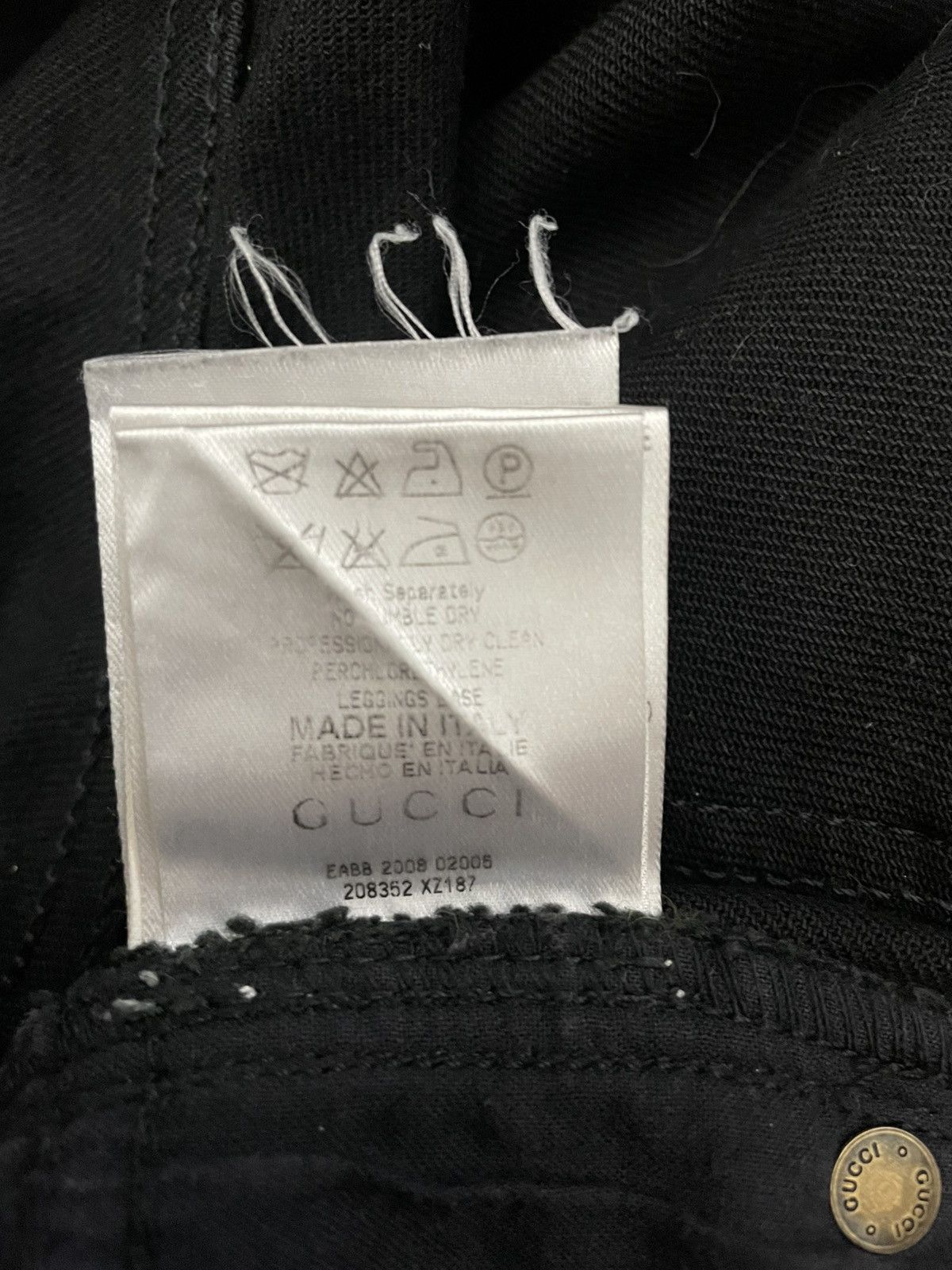 Gucci Gucci stud belted skinny low waist indie sleaze jeans Size 28" / US 6 / IT 42 - 8 Thumbnail