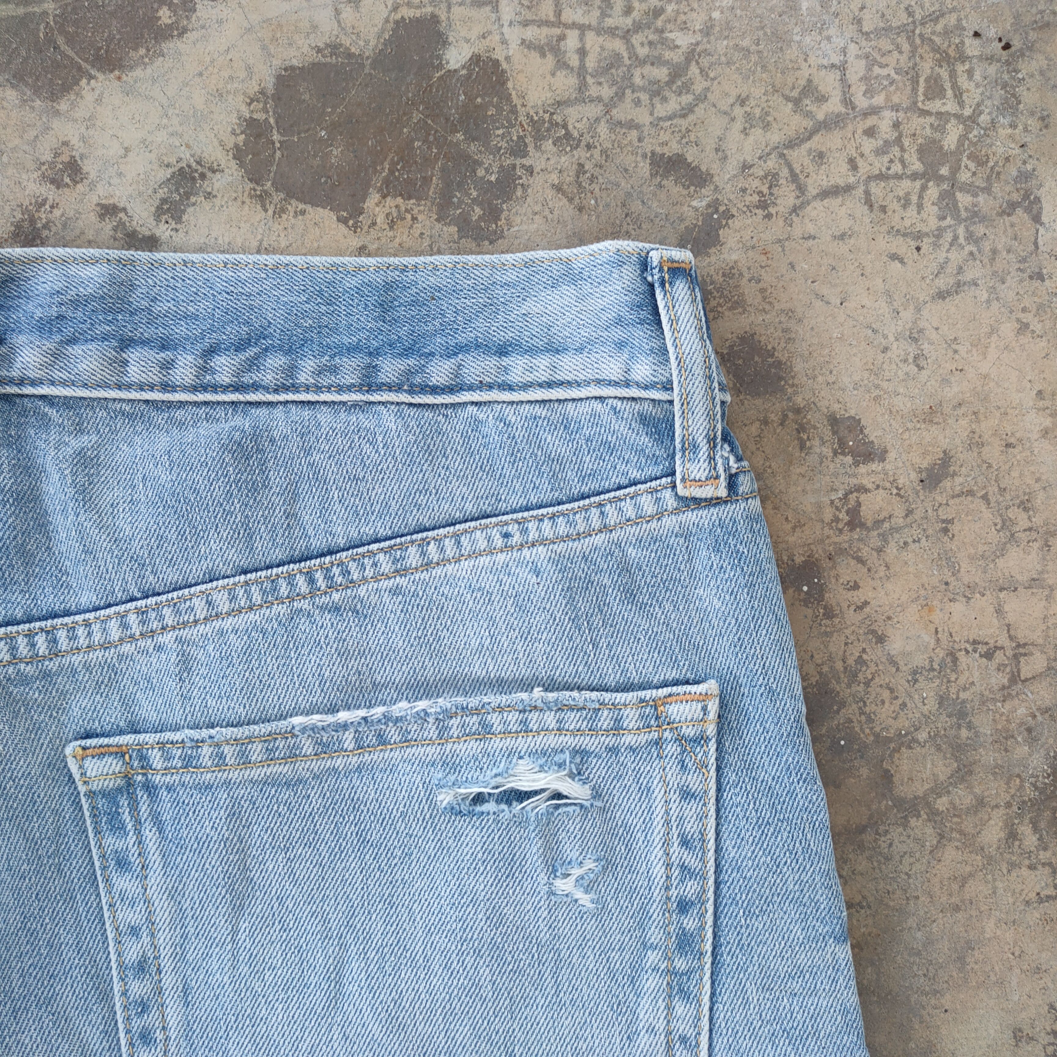 Gap VINTAGE JAPANESE FADED RIPPED DISTRESSED JEANS DENIM PANTS Size US 34 / EU 50 - 11 Thumbnail