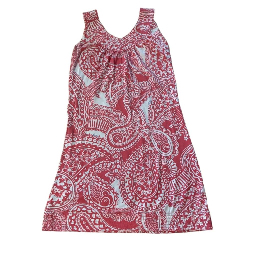 Lilly Pulitzer Lily Pulitzer XS red/coral and white sleeveless sheath dress Size XS / US 0-2 / IT 36-38 - 7 Thumbnail