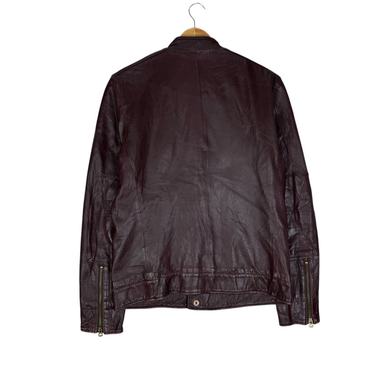 Paul Smith 🔥R NEWBOLD PAUL SMITH SHEEP LEATHER BIKERS JACKET Size US M / EU 48-50 / 2 - 9 Thumbnail