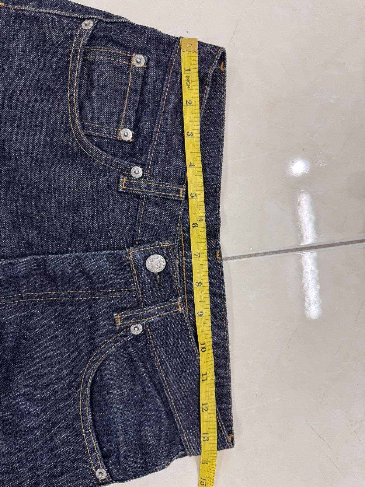 Helmut Lang Vtg Helmut Lang 1999 Indigo Blue Classic Cut Denim Jeans Size US 27 - 7 Thumbnail