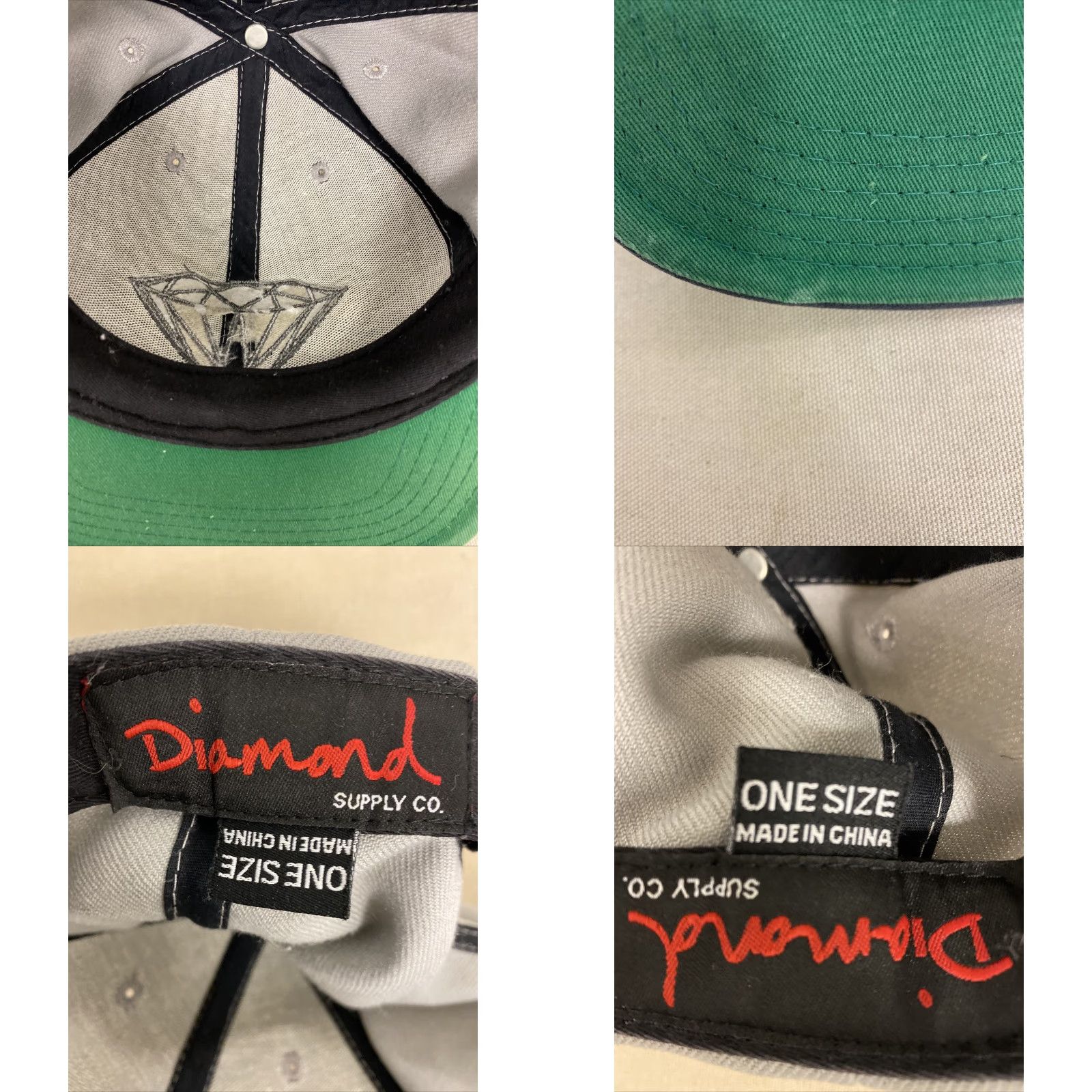 Vintage VINTAGE DIAMOND Brilliant SP Hat SNAPBACK Unisex Adults Adjustable Gray 216 Mens Womens Hat Size ONE SIZE - 8 Thumbnail