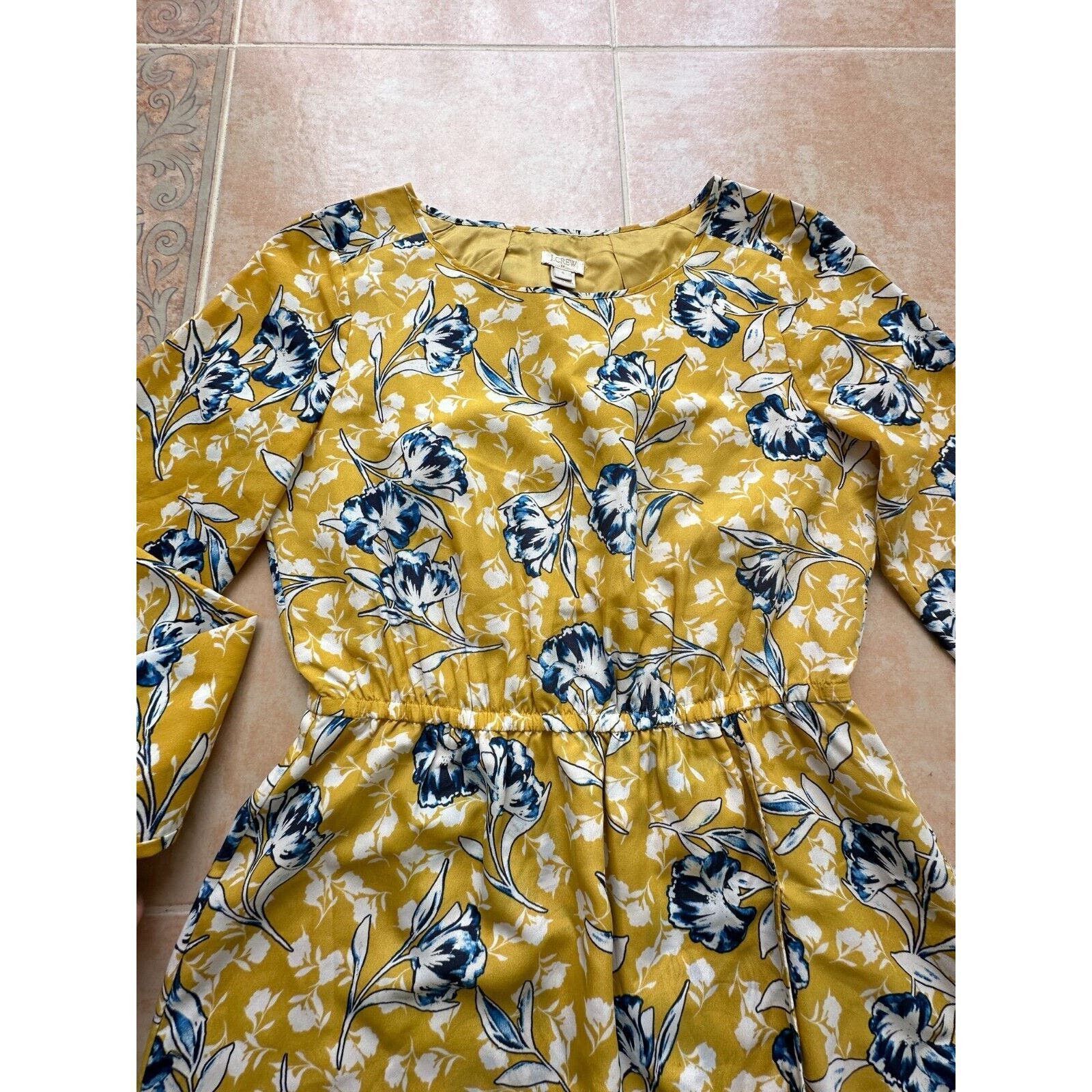 J.Crew J. Crew Floral lined Long sleeve Dress Size 4 Size S / US 4 / IT 40 - 6 Thumbnail