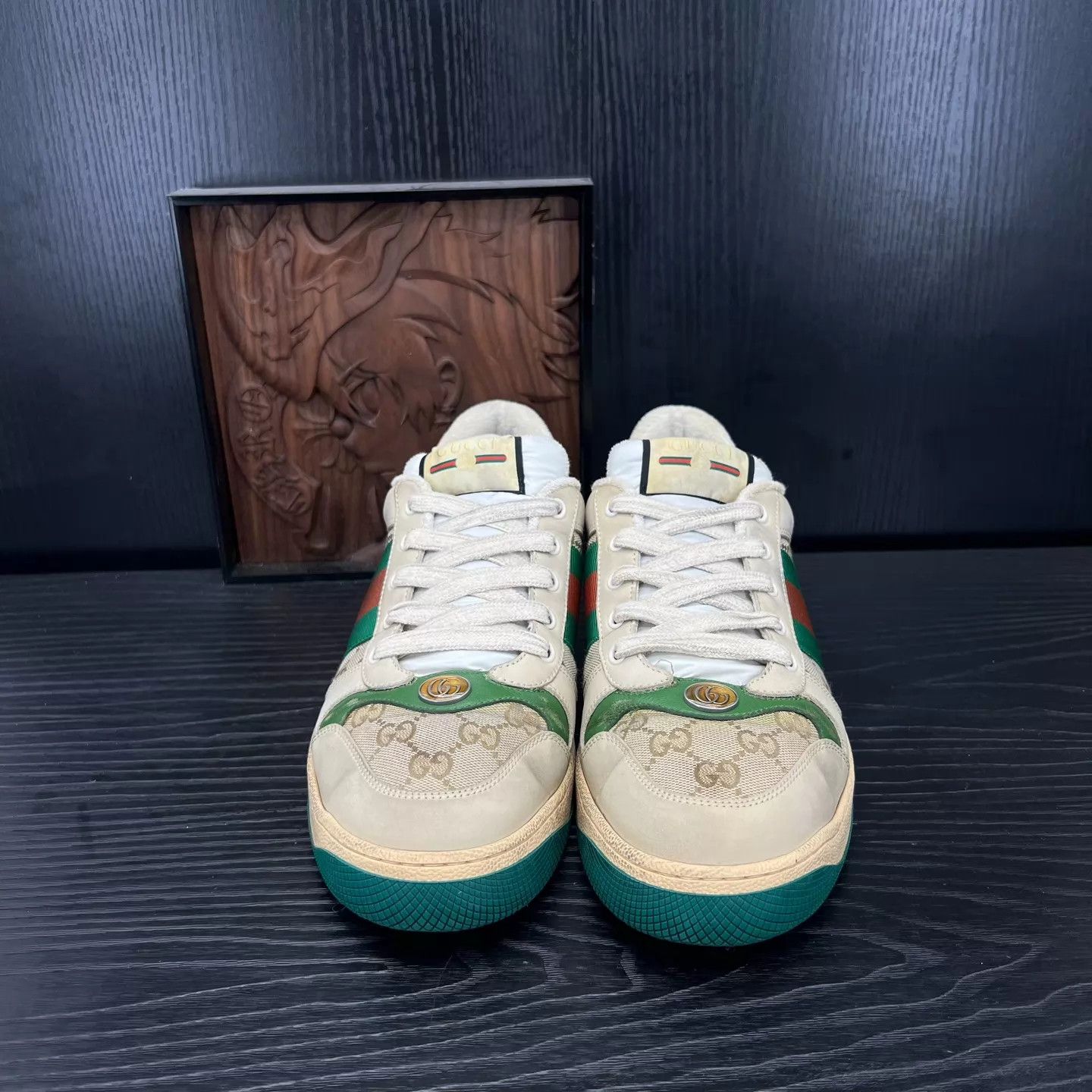 Gucci Gucci Dirty Sneaker Gray Green EU43.5 Like New Size US 10.5 / EU 43-44 - 5 Thumbnail