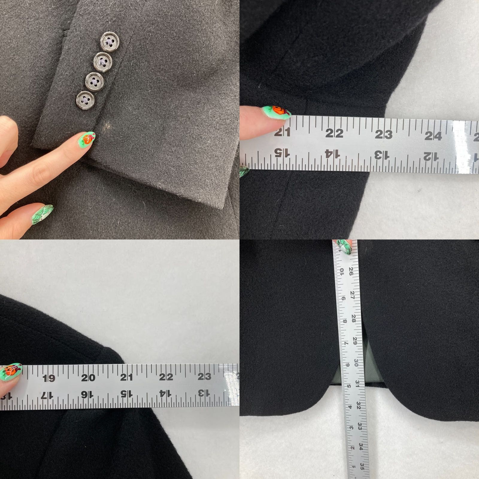 Club Room Club Room Blazer Mens 42 Black 2 Button Camel Hair Preppy Casual Sports Coat Long Wool Blazer Size 42R - 9 Thumbnail