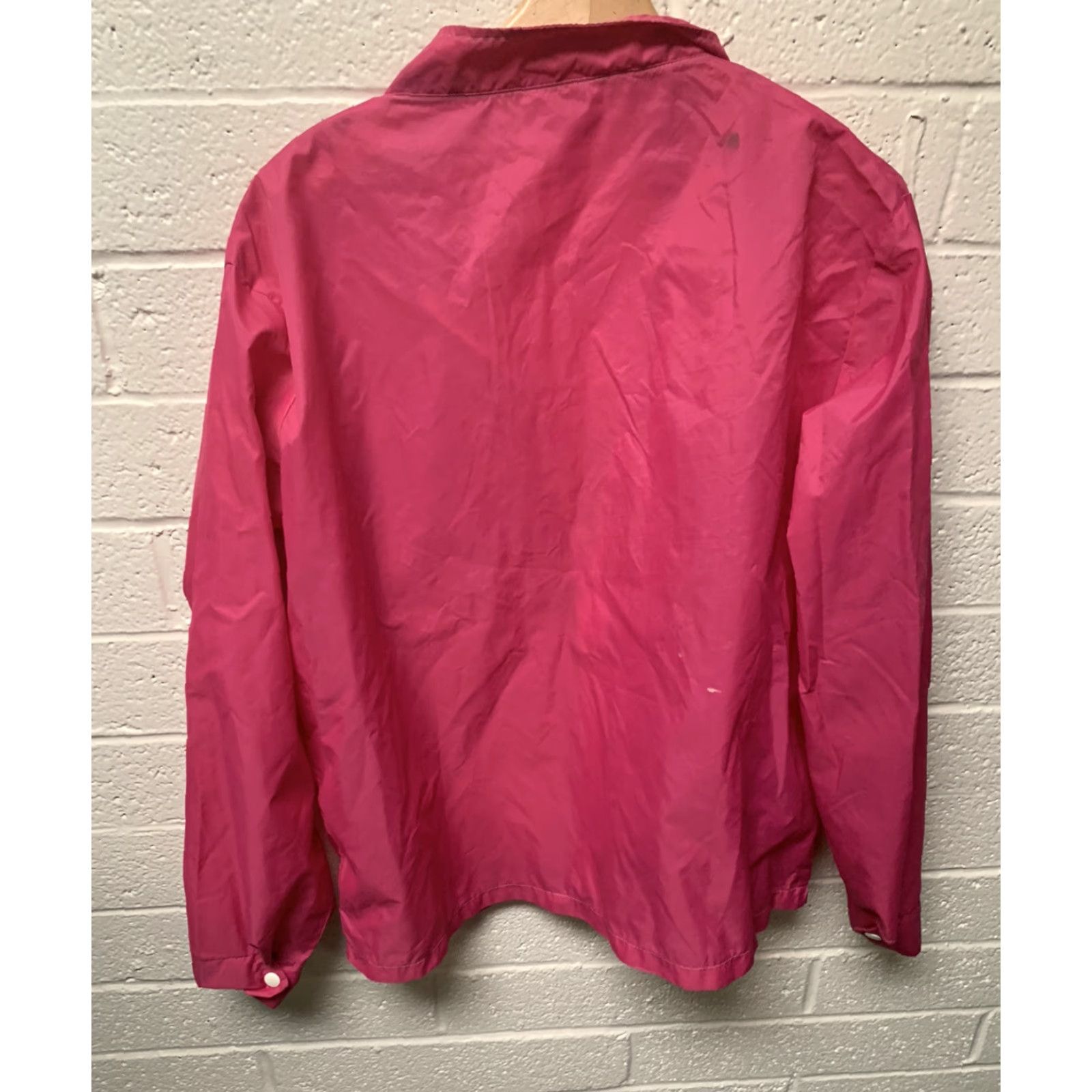 Vintage VINTAGE Kamped Firez 70s Pink Nylon Race Jacket Adult XL Size US XL / EU 56 / 4 - 4 Thumbnail