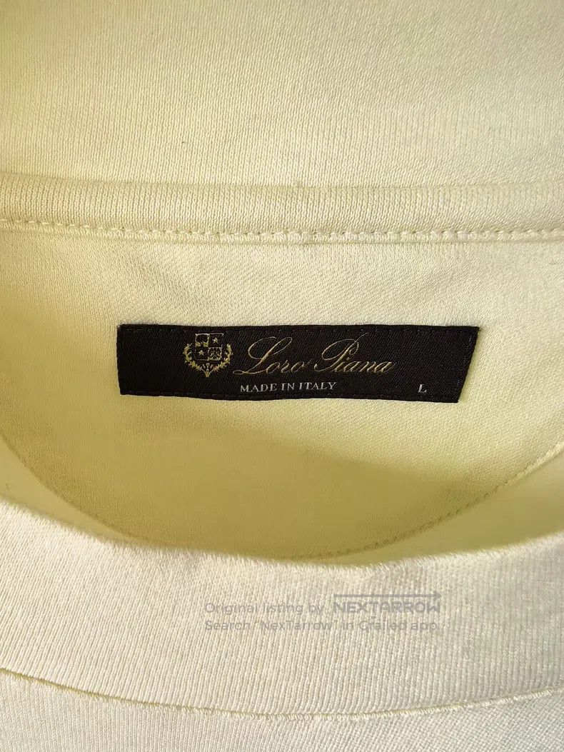Loro Piana Loro Piana Short Sleeve Made of Pearl Cotton, Soft and Smo Size US L / EU 52-54 / 3 - 3 Thumbnail