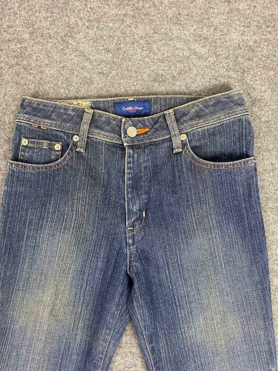 Japanese Brand cattle hour by bobson bootcut distressed denim Size 28" / US 6 / IT 42 - 15 Thumbnail