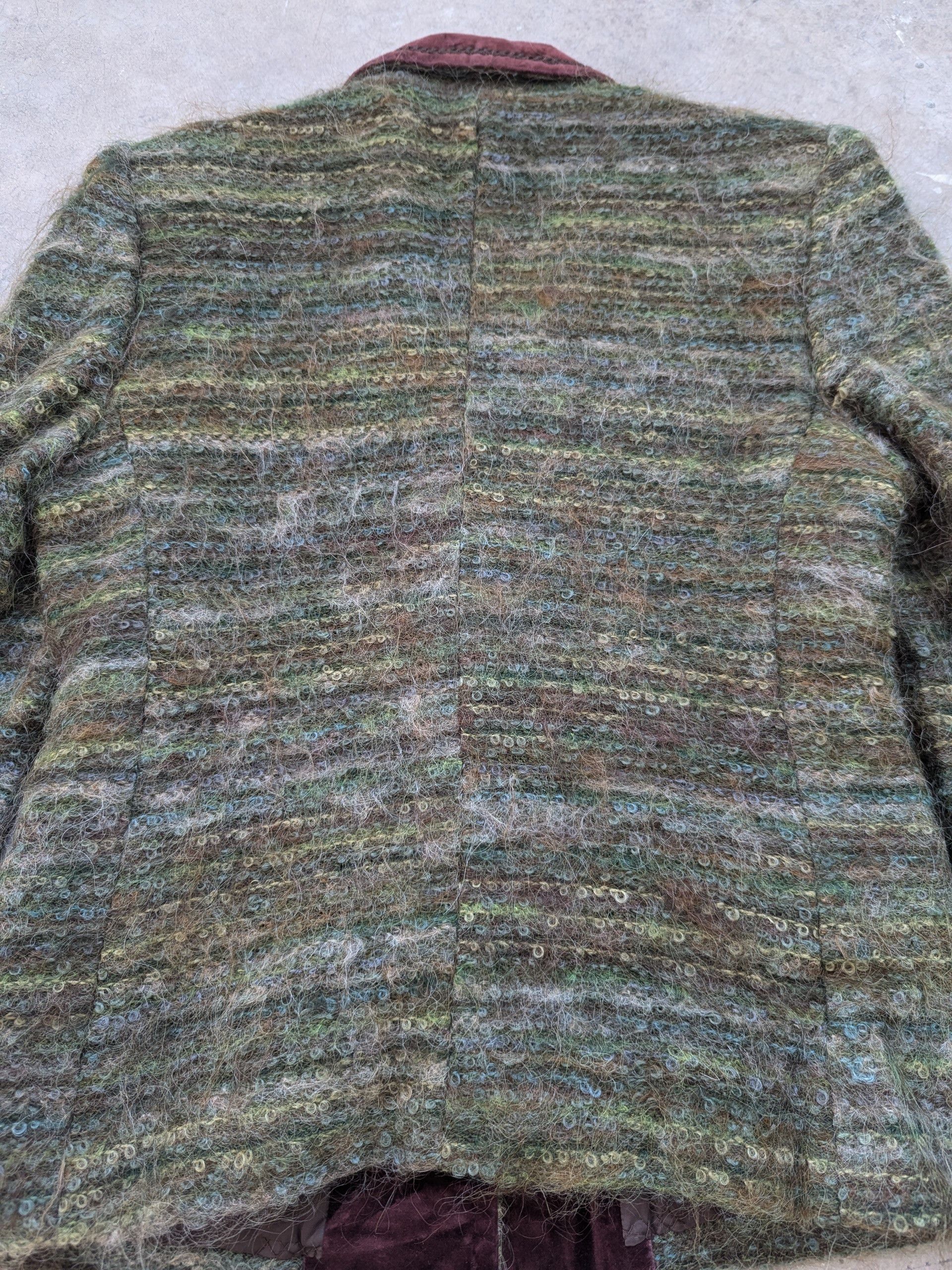 Japanese Brand × Le Grande Bleu (L.G.B.) × Vintage Vintage Wool Mohair Blazer Shaggy Size XS / US 0-2 / IT 36-38 - 13 Thumbnail
