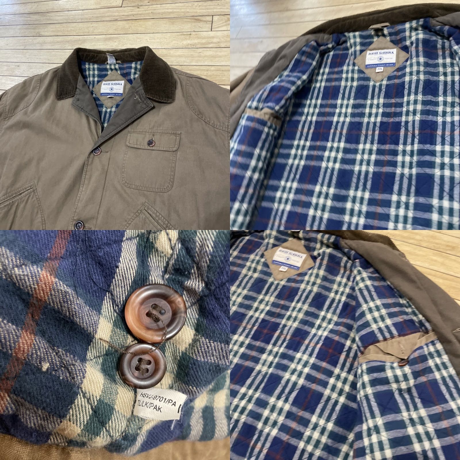 High Sierra VINTAGE High Sierra Jacket Men 2XL Brown Chore Field Barn Military Plaid Lined Coat Jacket/Coat Size US XXL / EU 58 / 5 - 9 Thumbnail
