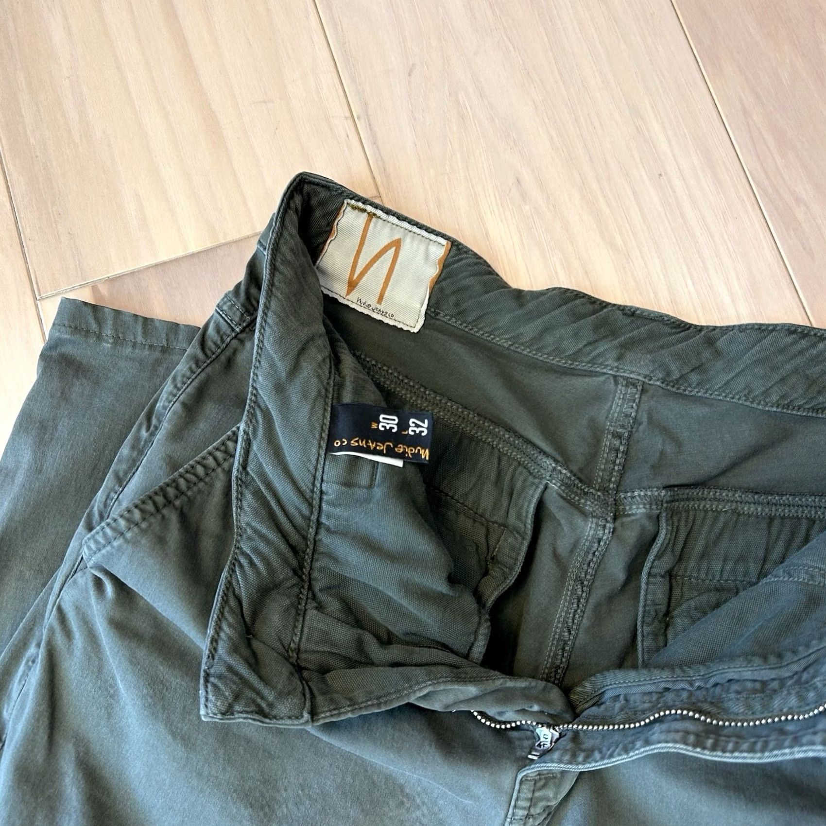 Nudie Jeans Nudie Jeans Co. Slim Adam Bunker Pant Men’s 30x28 Jeans Slim Dark Green City Apparel Urban Fashion Comfort Casual Mens Size US 30 / EU 46 - 4 Thumbnail