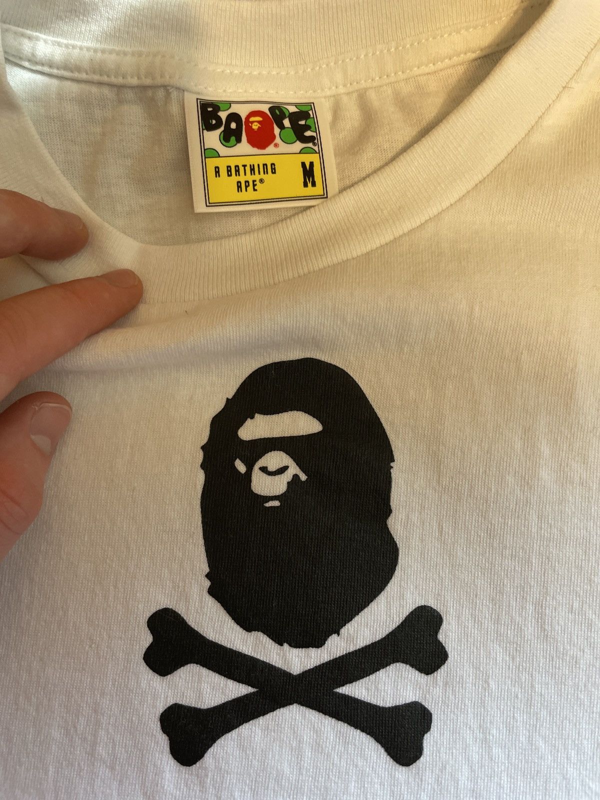 Bape A Bathing Ape T Shirt White Medium BAPE Size US M / EU 48-50 / 2 - 3 Thumbnail