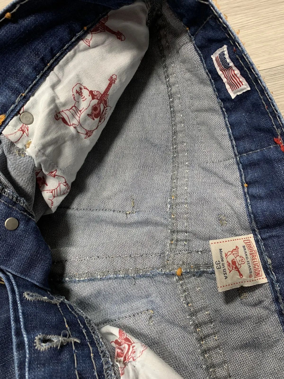 True Religion × Vintage True Religion Jackson Denim Made in USA Size US 32 / EU 48 - 9 Thumbnail