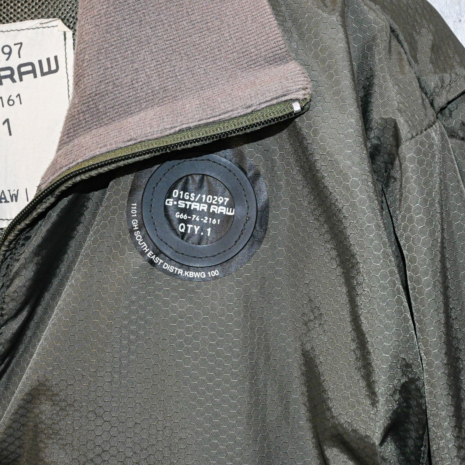 G-Star G Star RAW Men's Zip up Lightweight Jacket in olive Green Size US XL / EU 56 / 4 - 6 Thumbnail