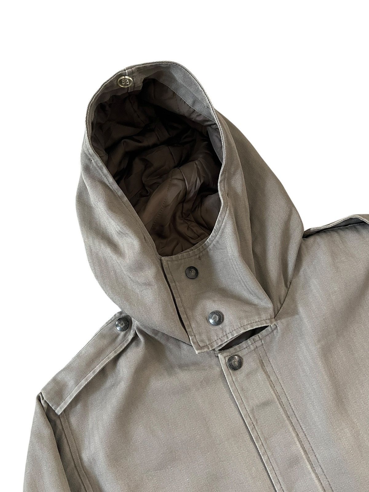 A.P.C. Vintage A.P.C Herringbone Twill Military Parka Jacket Size US M / EU 48-50 / 2 - 3 Thumbnail