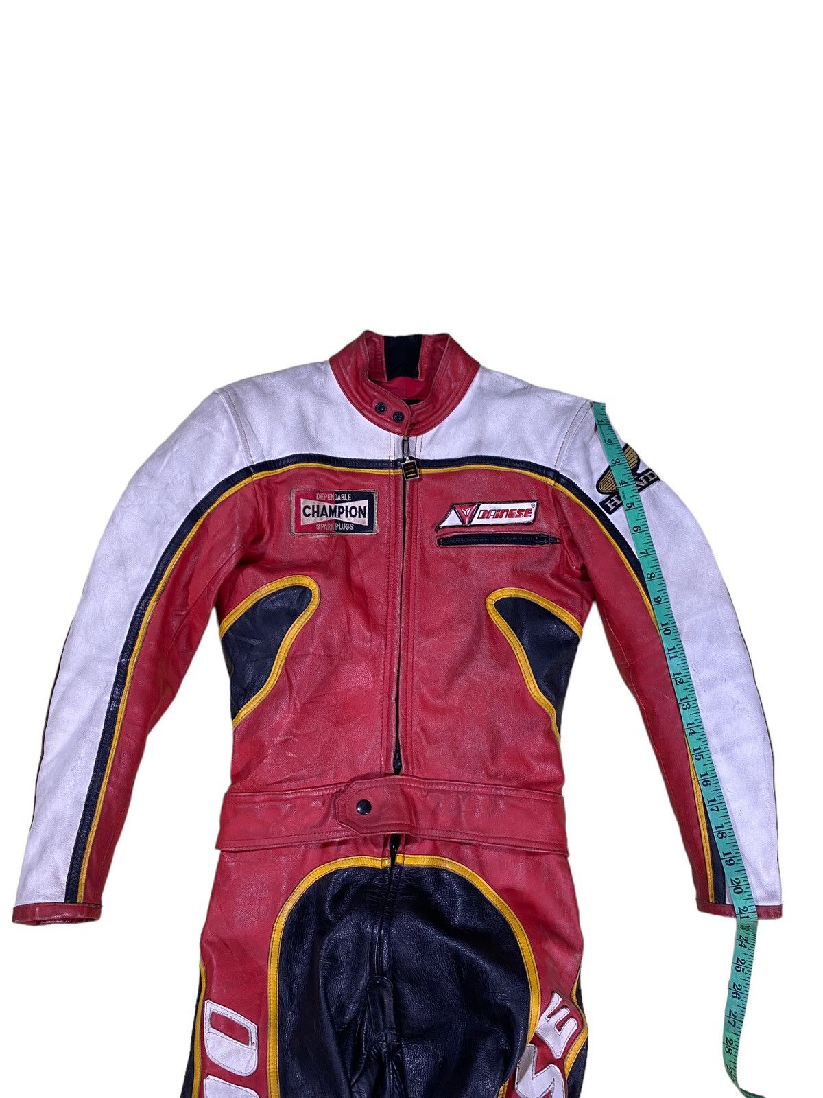 Dainese × Vintage Vintage 80s Dainese Overall Riding Suit Class Leather Size US S / EU 44-46 / 1 - 25 Thumbnail