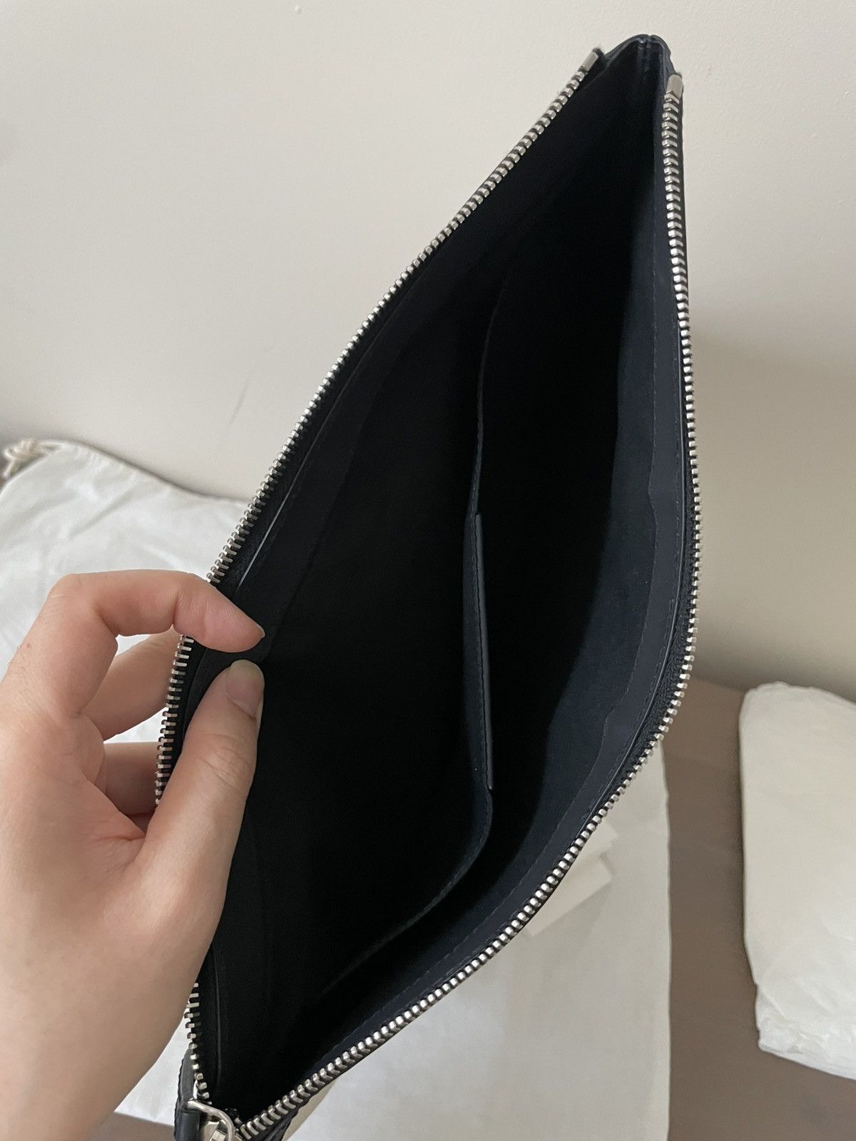 Balenciaga Balenciaga logo canvas document holder pouch Size ONE SIZE - 7 Thumbnail